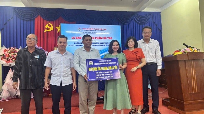 Tập huấn kỹ thuật nuôi tôm quảng canh cải tiến, hỗ trợ sinh kế cho thành viên hợp tác xã dịch vụ nông lâm thủy sản hoa nam, xã Quách Phẩm, tỉnh Cà Mau